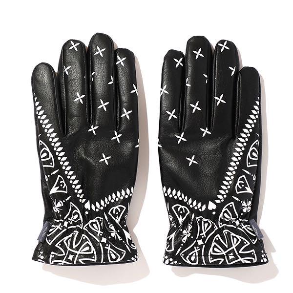 L CHALLENGER BANDANA LEATHER GLOVE 長瀬 | deliciousfood.com.sa