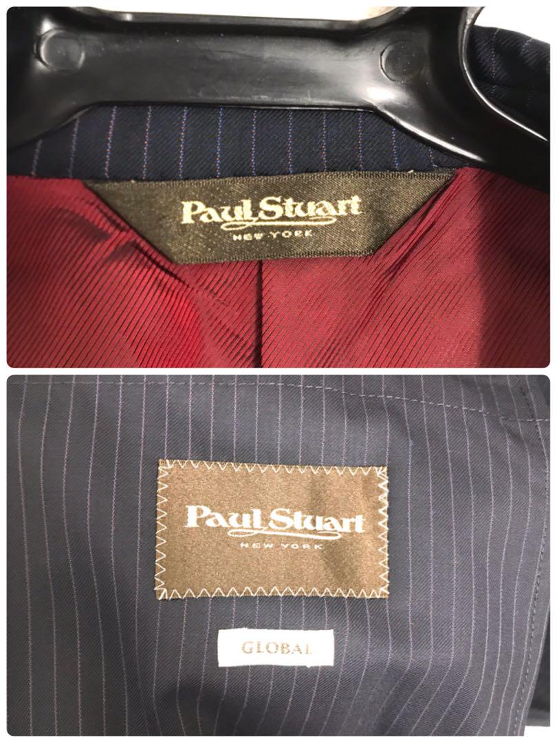 Paul Stuart ポールスチュアート　ストライプ　スーツ　ネイビー