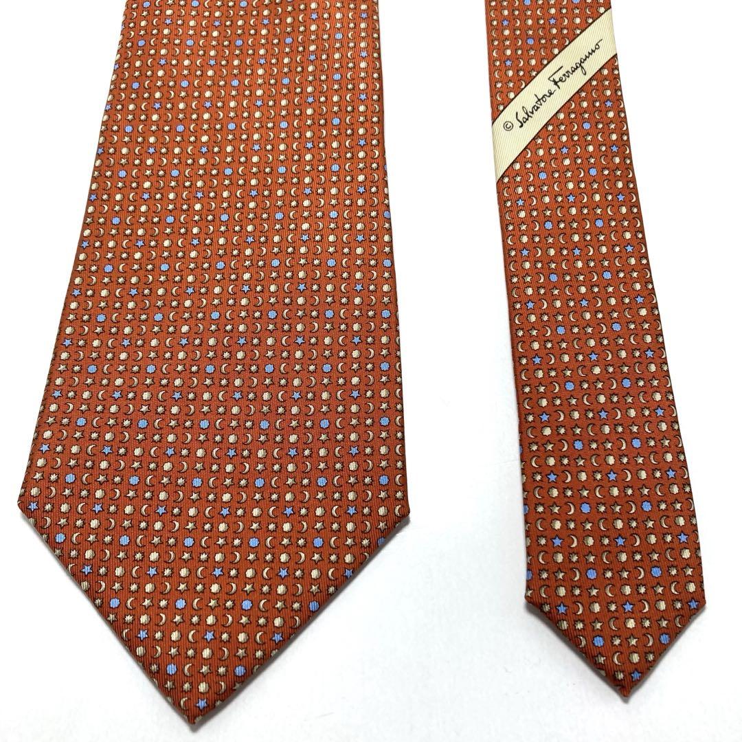 【極美品】 Salvatore Ferragamo ネクタイ 新品同様 タグ付