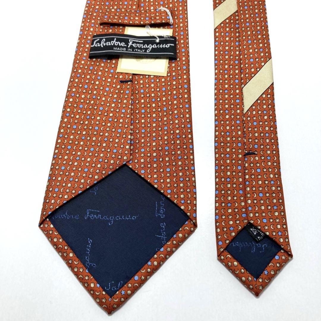 【極美品】 Salvatore Ferragamo ネクタイ 新品同様 タグ付