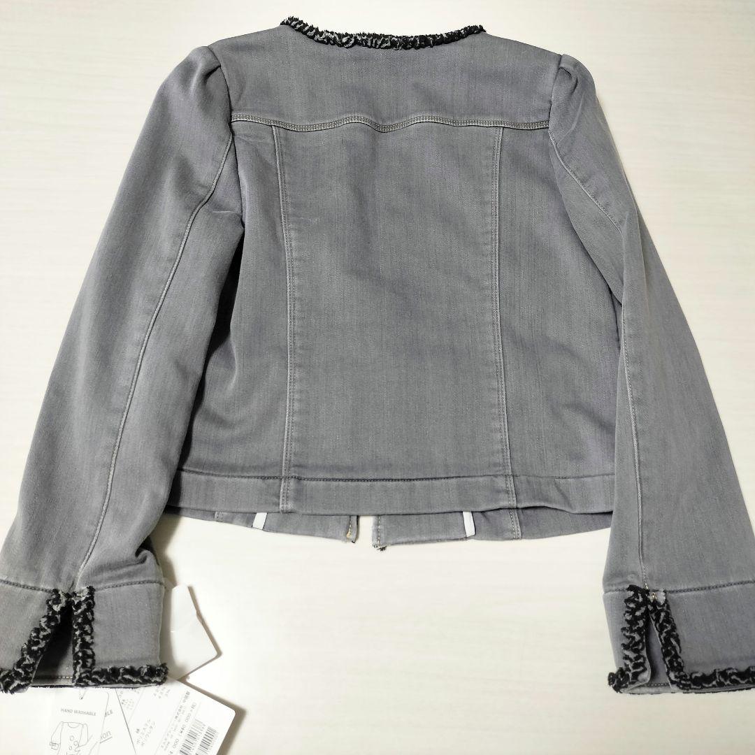 美品✨　エムズグレイシー　デニムジャケット　コサージュ　フリル　パール　38 美品✨ エムズグレイシー デニムジャケット コサージュ フリル
