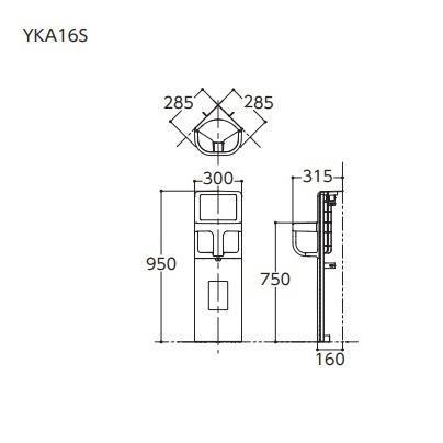 TOTO トイレ用 ベビーチェア YKA16S コーナー設置タイプ