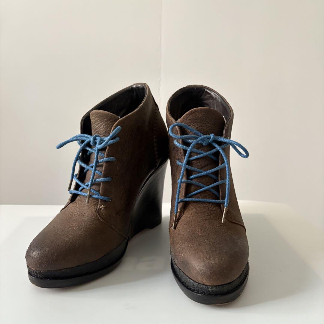 ラグ&ボーン rag & bone レザー ウェッジソールブーツ 23cm 36