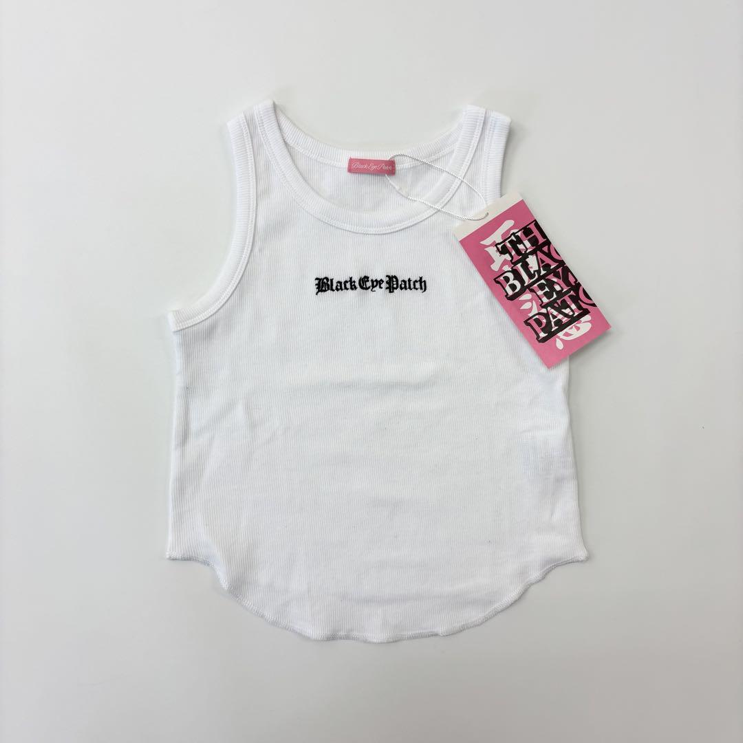 【オープニング 大放出セール】 未使用 タンク 刺繍 ロゴ ブラックアイパッチ BlackEyePatch トップス