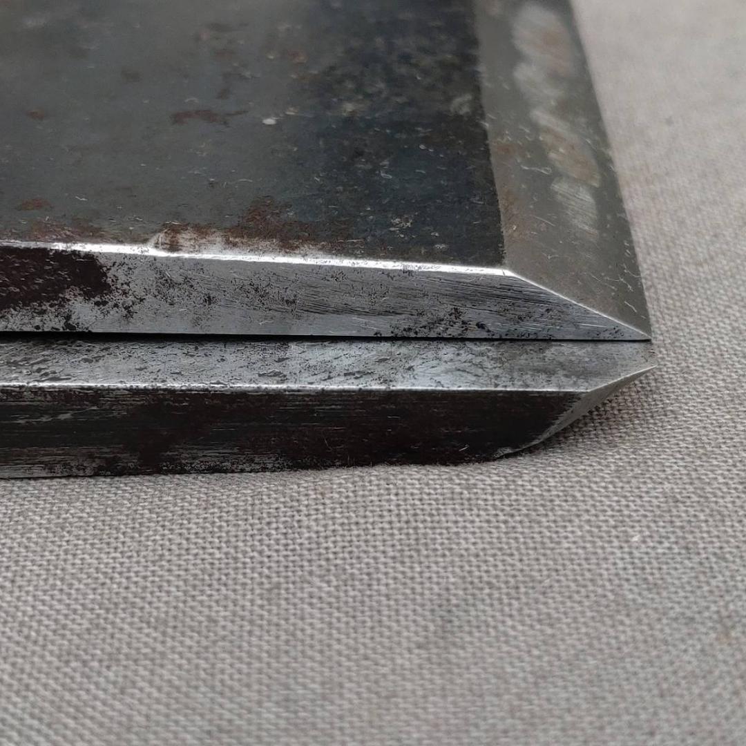 鉋刃 共裏 雲龍斉 徹之助 武州住人 雄三作 刃幅約67㎜ 寸六鉋 【0862】 鉋刃 共裏 雲龍斉 徹之助 武州住人 雄三作 刃幅約67㎜ 寸六鉋 【0862】