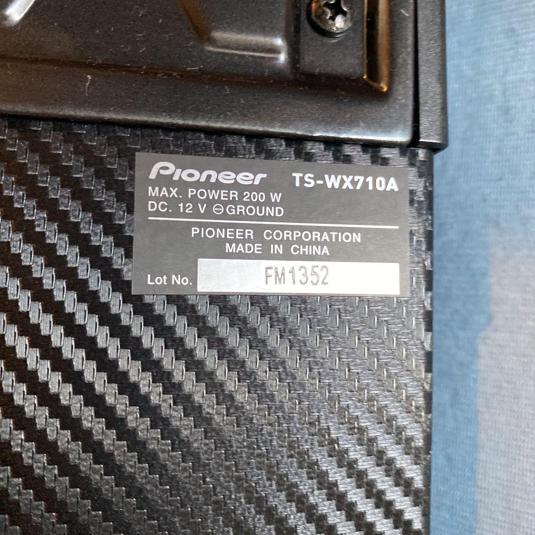 カーオーディオ POWER SUBWOOFER TS-WX710A
