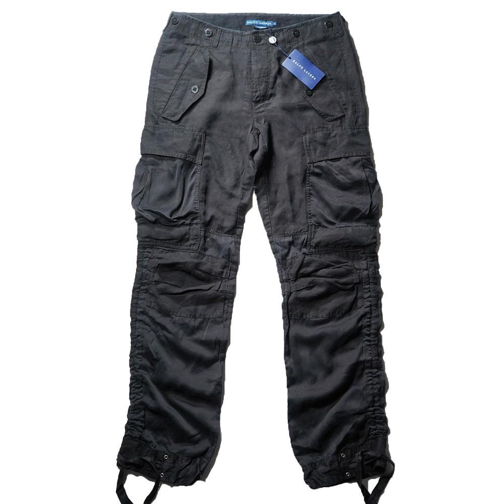 スペシャル特典 難あり 新品 RALPH LAUREN ラルフローレン シルクリネンカーゴパンツ パンツ
