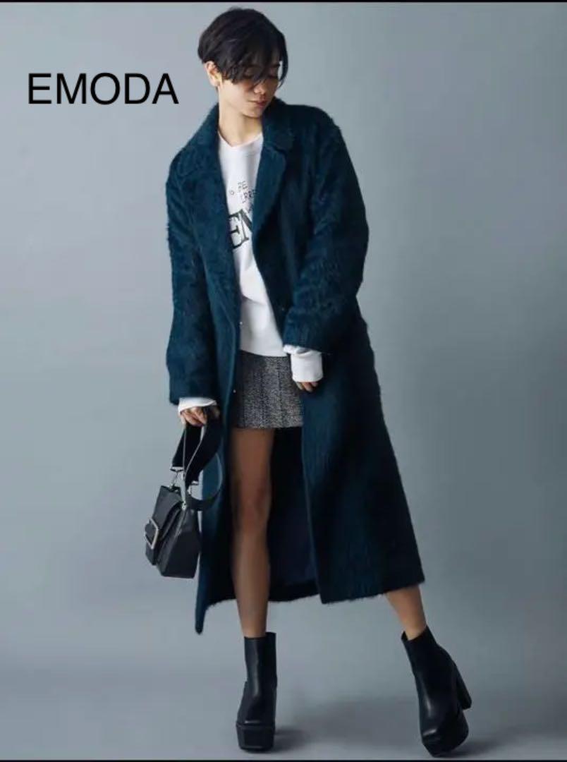 EMODA  ミックスシャギーコート