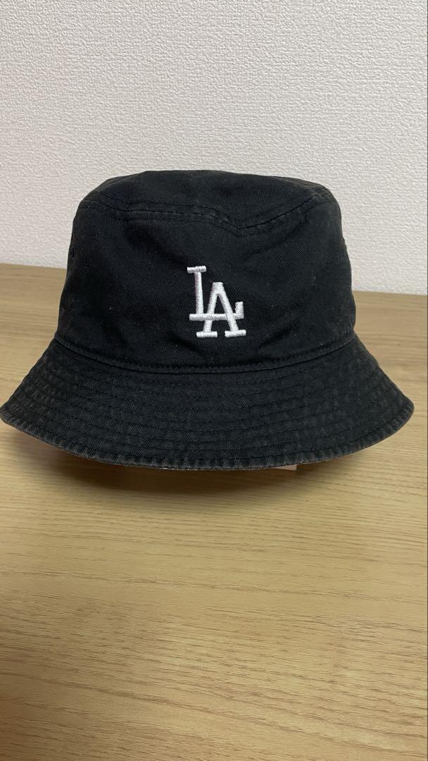 New Era - ドジャース　バケットハット 黒　リバーシブル