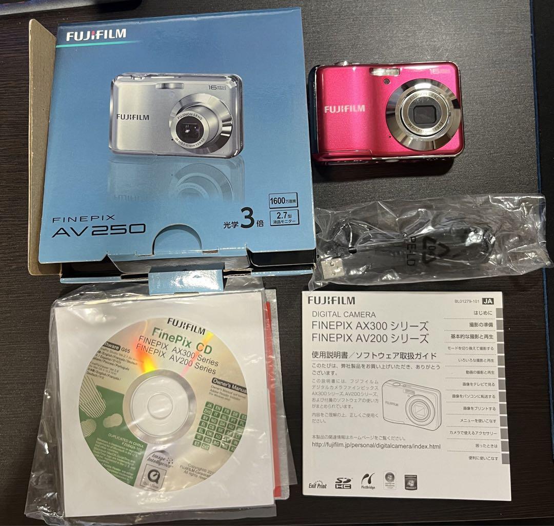 箱・付属品完備】FINEPIX AV250ピンク 富士フイルム デジタル