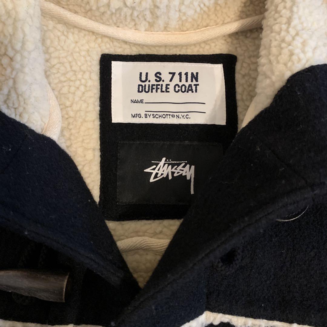 Stussy Schott ブラック ダッフルコート　値下げ！