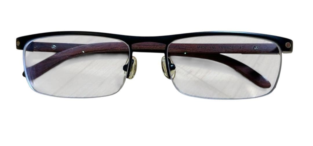 カルティエ ウッドテンプル メガネ ヴィンテージ
