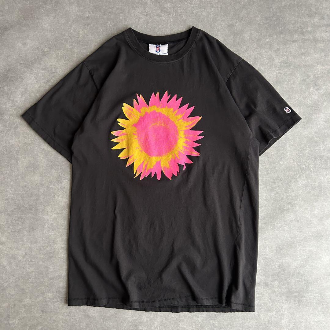 ソフィー 半袖Tシャツ ひまわり アート フラワープリント