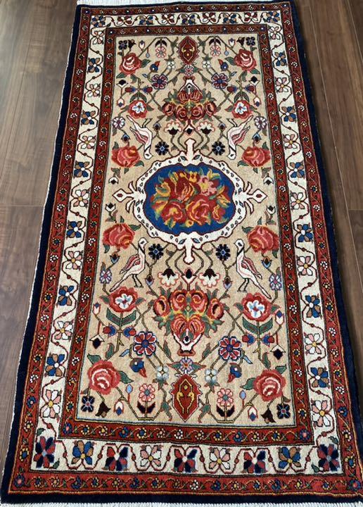 バクティアリ産 ペルシャ絨毯 168×86cm