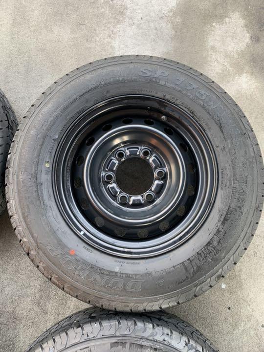 ホイールキⓗ ハイエース新車外し タイヤ&ホイール4本セット JVFeE-m56673012225 倉庫内保管 Ⅲさんより