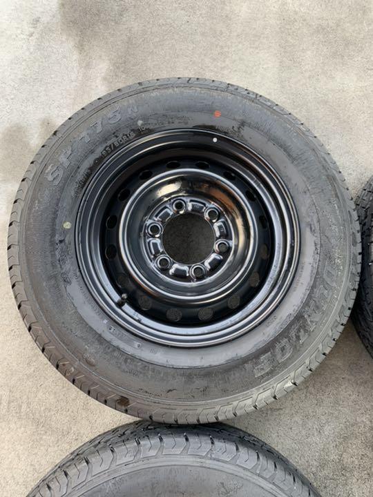 ホイールキⓗ ハイエース新車外し タイヤ&ホイール4本セット JVFeE-m56673012225 倉庫内保管 Ⅲさんより