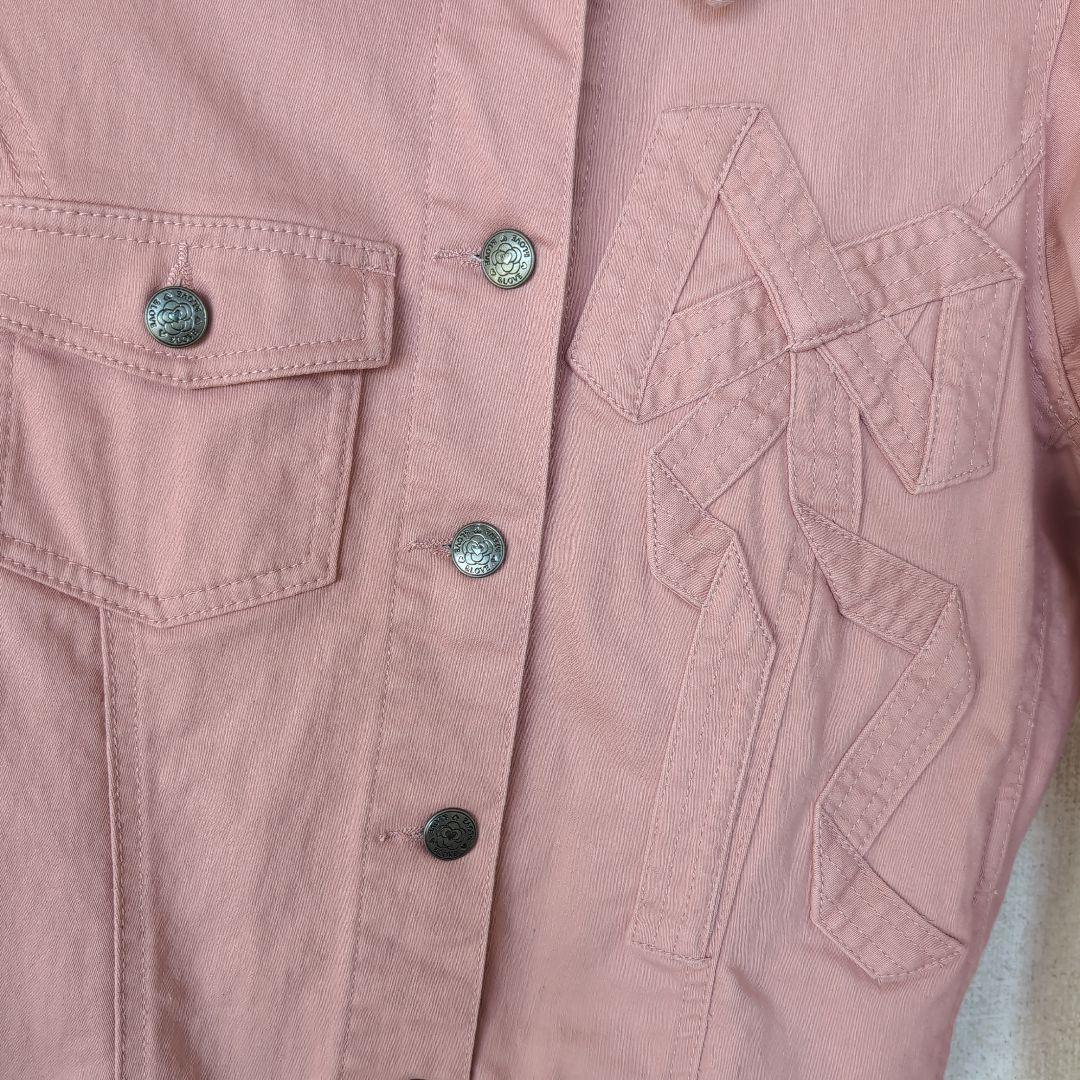 アンドラブ　ピンク LL デニムジャケット アンドラブ ピンク LL デニムジャケット