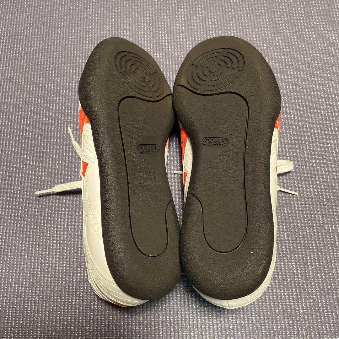ASICS スパイクシューズ ホワイト/オレンジ