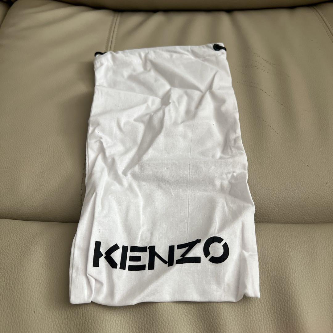 【TF.＄11】KENZO ブラック レザー 三つ折り財布 折りたたみ財布
