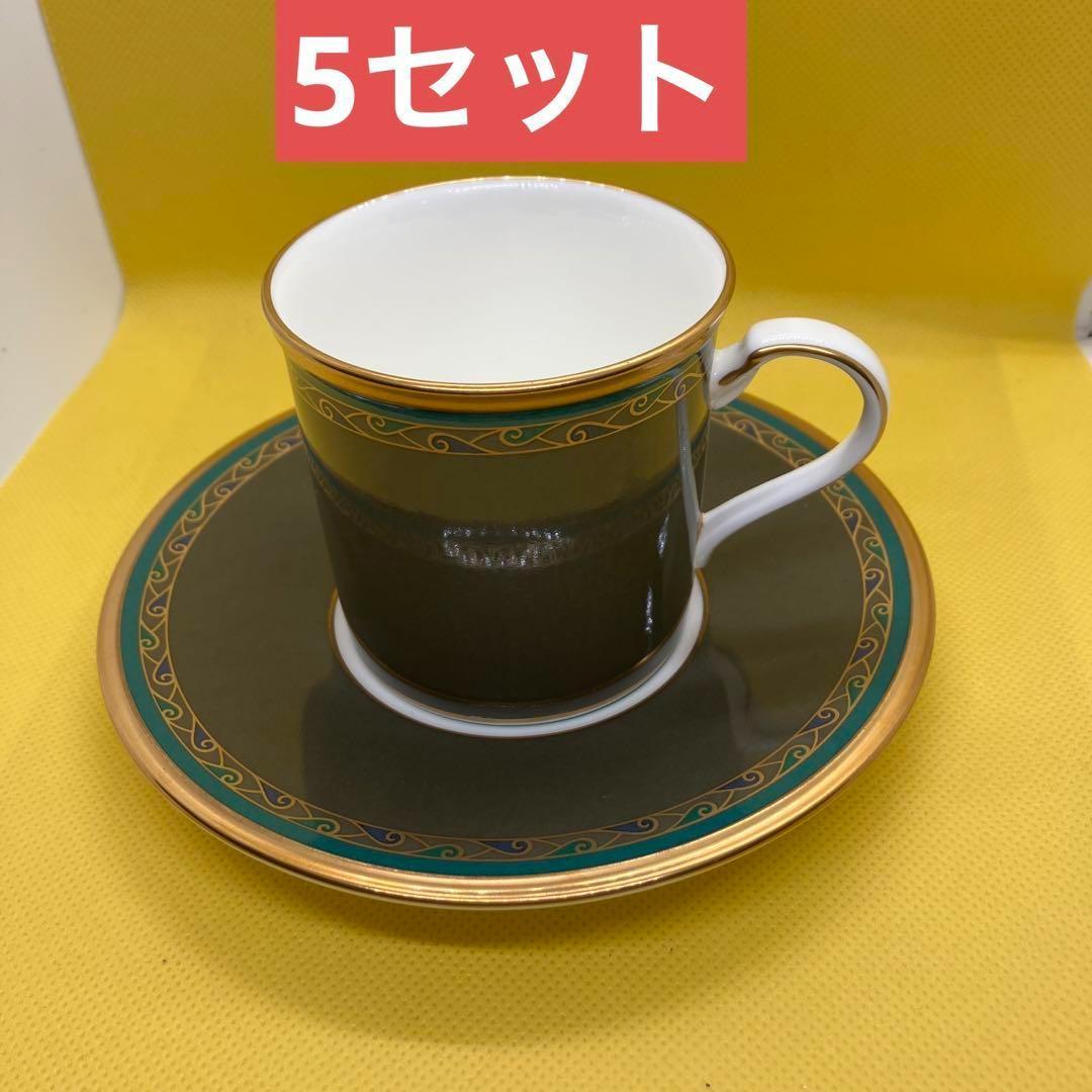 Noritake   ボーンチャイナ  エジプト柄ノリタケ5セット