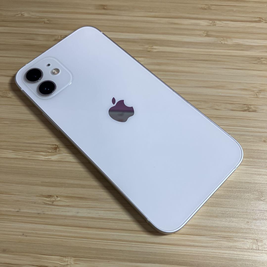 超美品　iPhone12 White 64GB 箱あり　SIMフリー iPhone 12 64GB ホワイト 白 美品 SIMフリー 箱・ケーブル付き