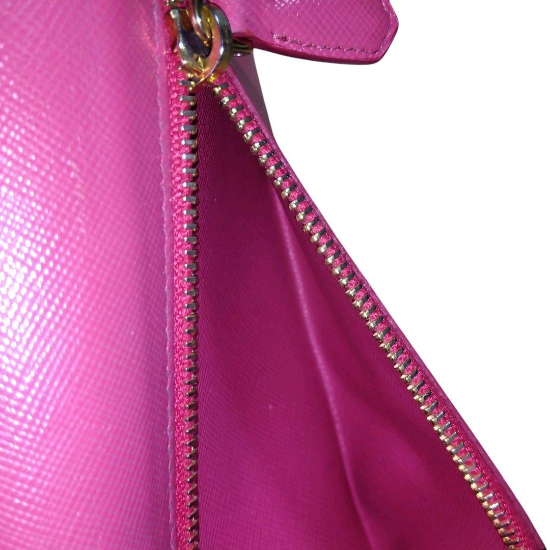 PRADA/プラダ　ロングウォレット/長財布　レッド系