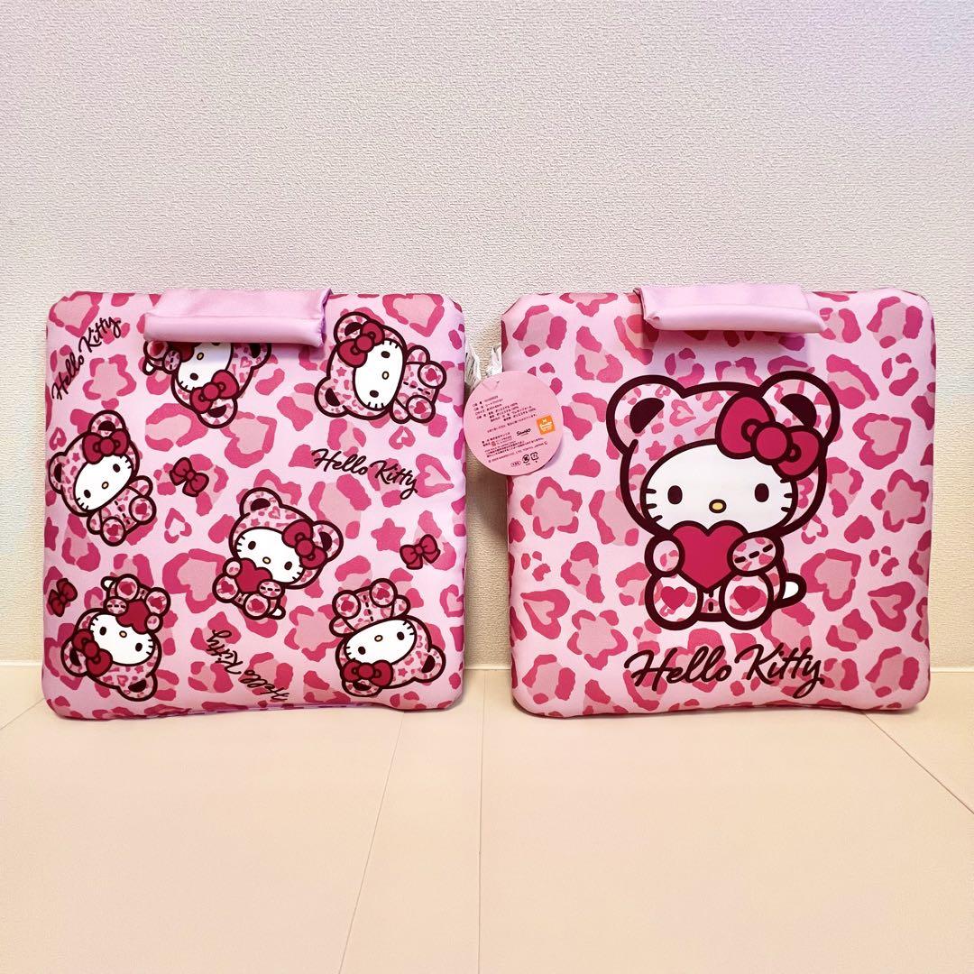 新品未使用 完売品 アベイル ハローキティ シートクッション キティ ヒョウ柄
