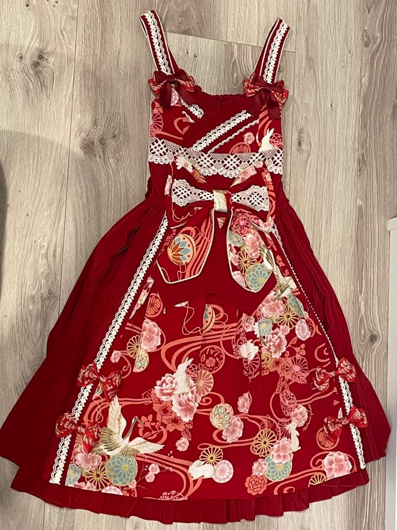 花鳥風月〜乙女のはなごろも〜 赤紅FREE SIZE・metamorphose temps de fille