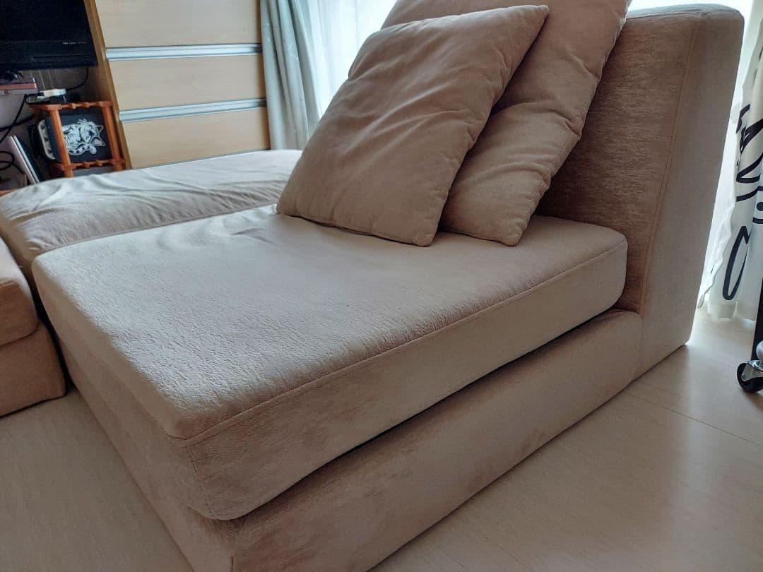 (shoooko様専用)ベージュ L字型 ファブリックソファセット