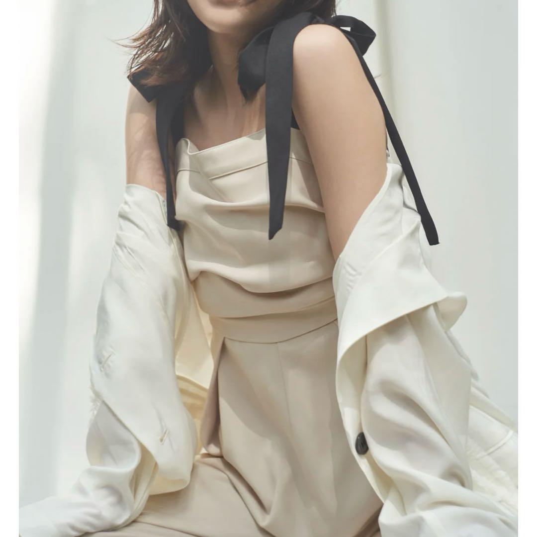 サロペット・オーバーオール・オールインワン andequal / ribbon shoulder combinaison