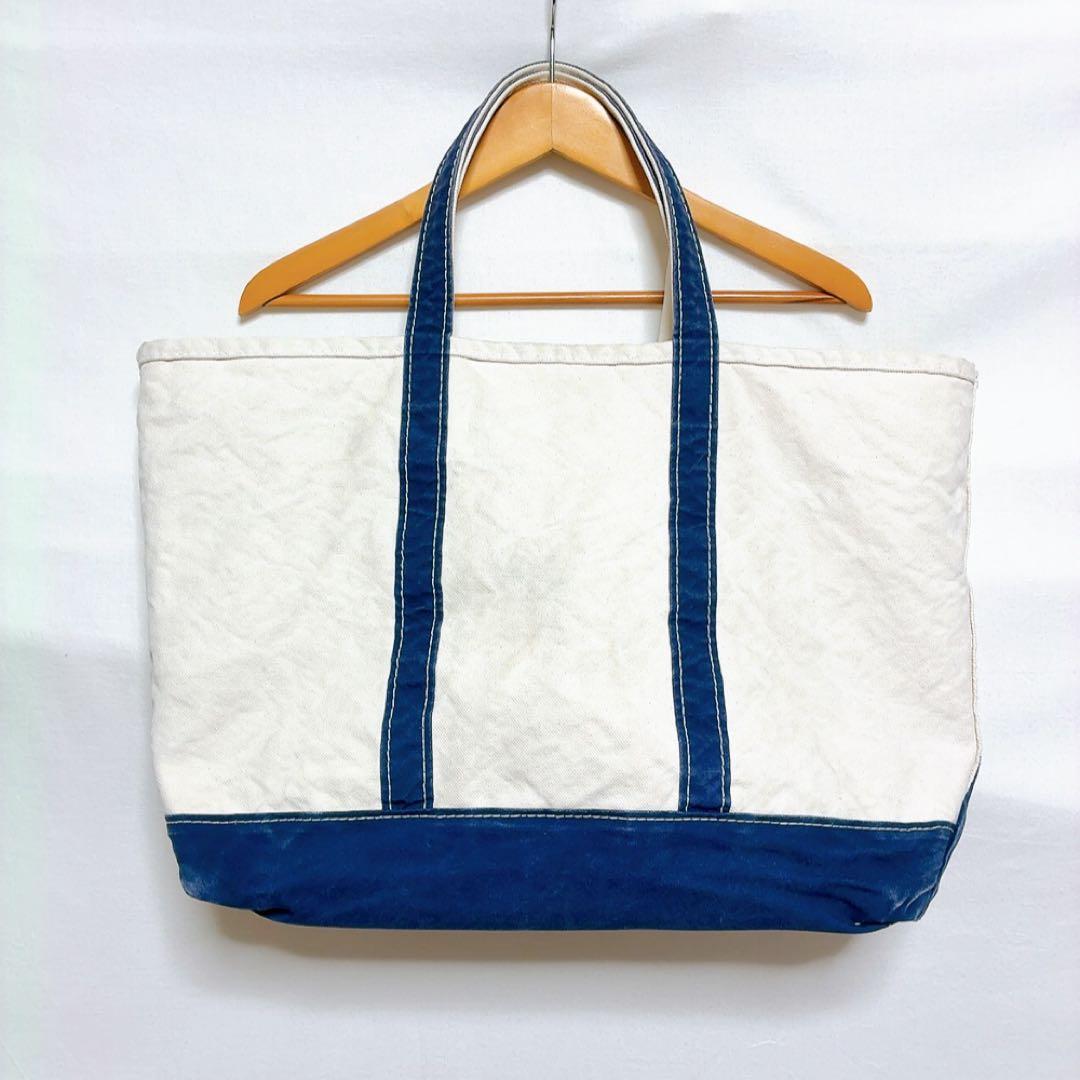 90s LL Bean エルエルビーン トートバッグ ネイビー 古着L.L.Bean