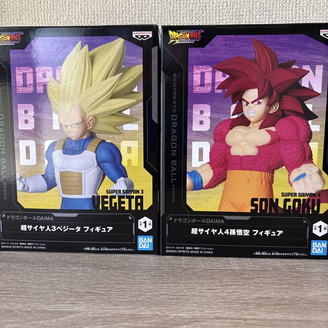 新品未開封ドラゴンボール孫悟空幼少期、超サイヤ人3.超サイヤ人4セット！ VF8079 未開封 超サイヤ人3ベジータ 超サイヤ人4孫悟空 4個
