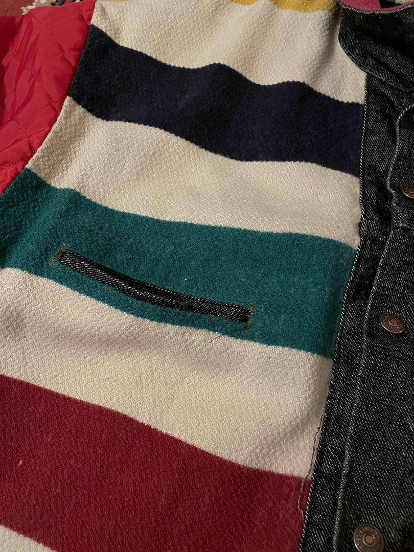 希少 USA製 levi's 70617 デニムジャケット リバーシブル L