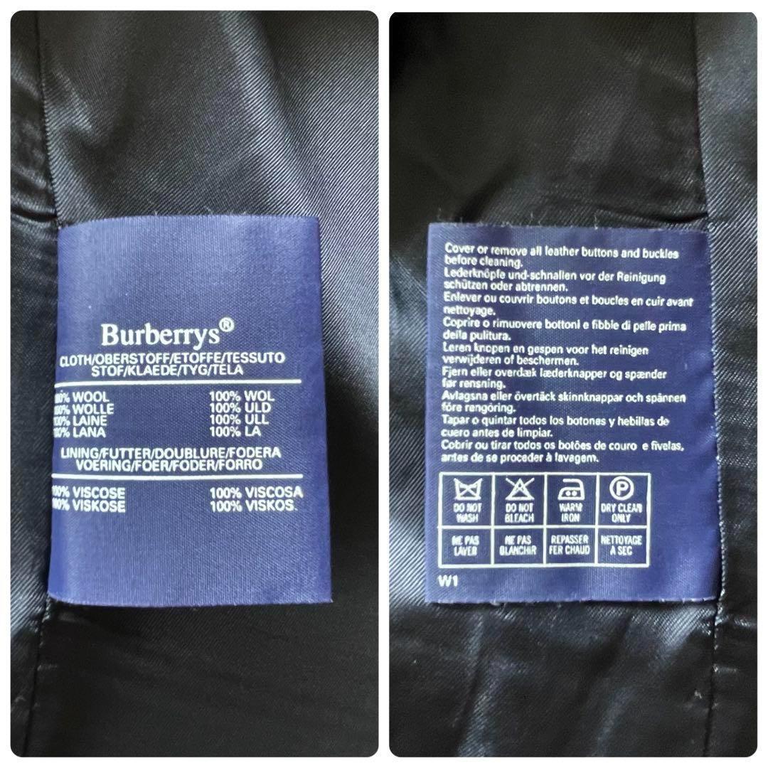 《超美品》イングランド製 バーバリー 紺ブレ ブレザー ジャケット 金ボタン 紺