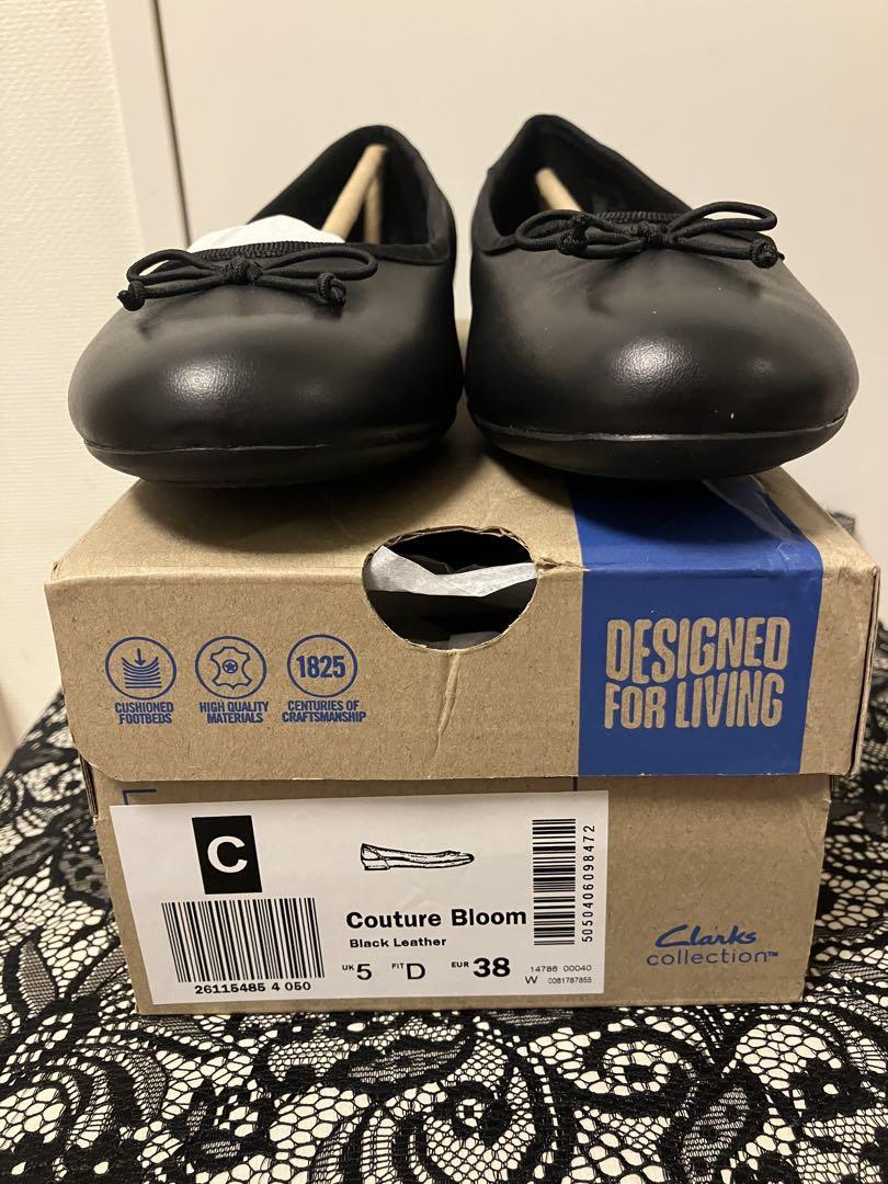 Clarks Couture Bloom レザーフラットシューズ　UK5