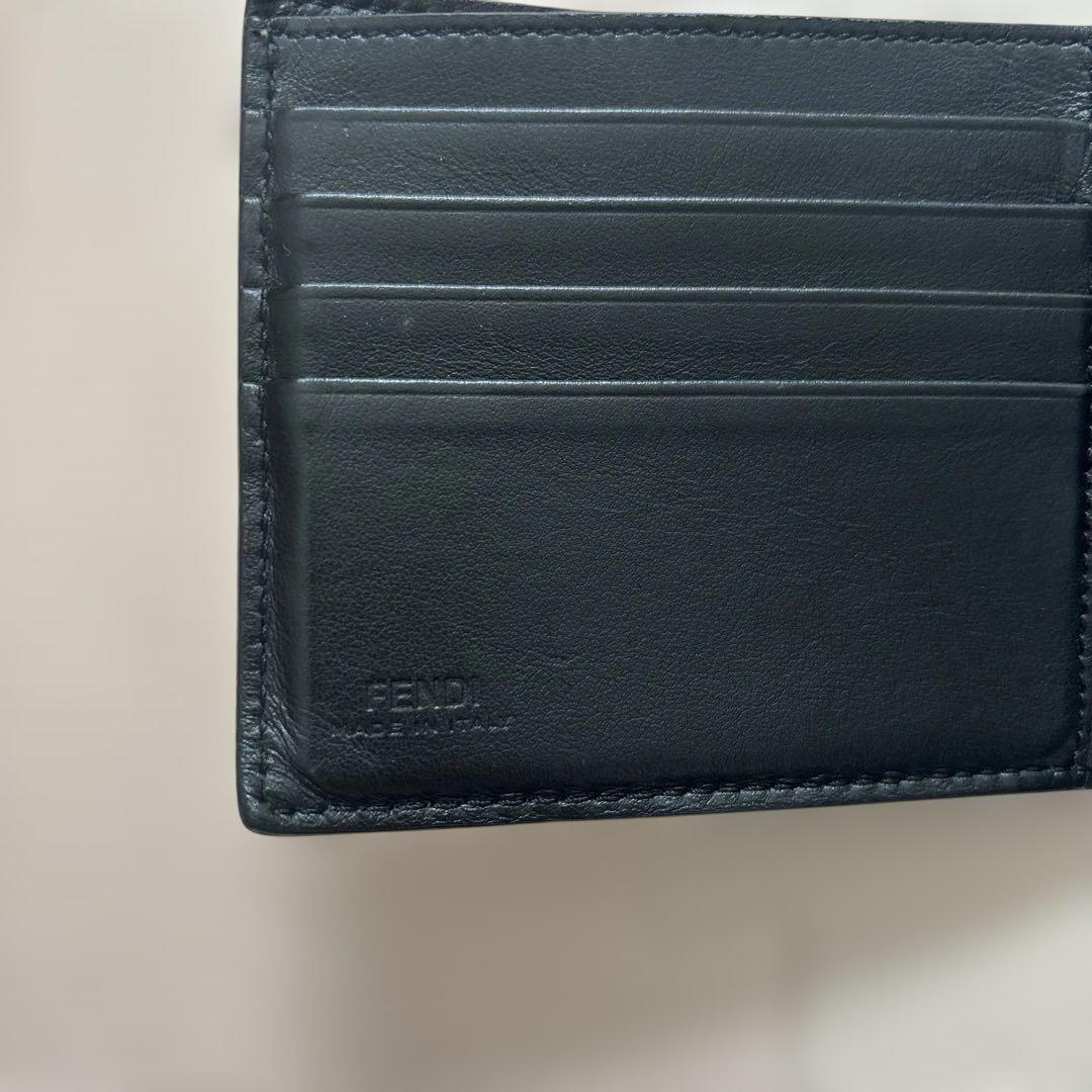 FENDI 水色 二つ折り財布 箱付き