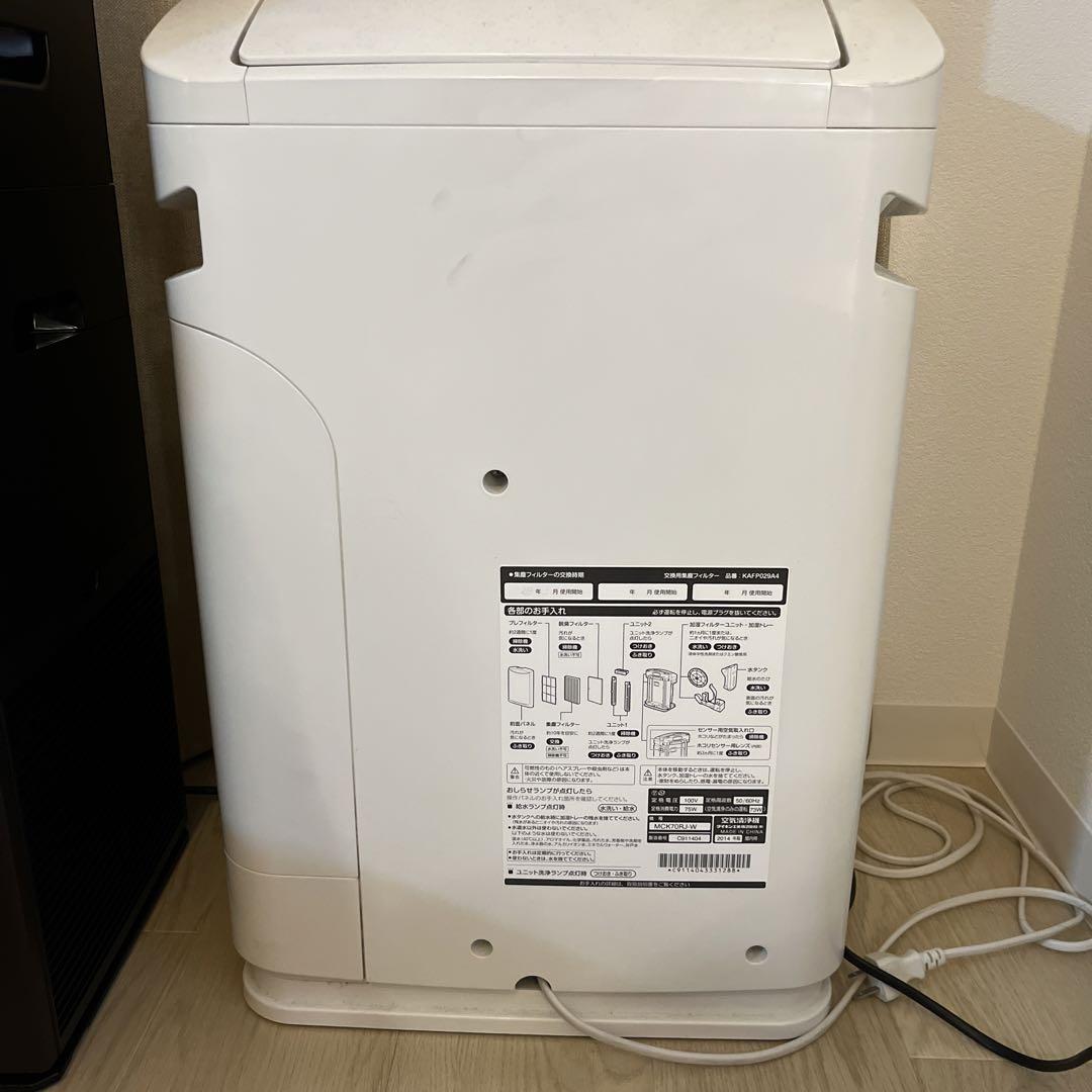 空気清浄機・イオン発生器 DAIKIN MCK70RJ-W ダイキン MCK70R-W [ホワイト] 価格比較 - 価格.com
