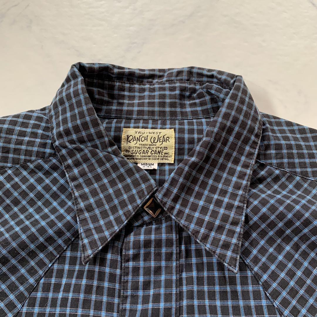 old sugar cane check western shirt 東洋 レア