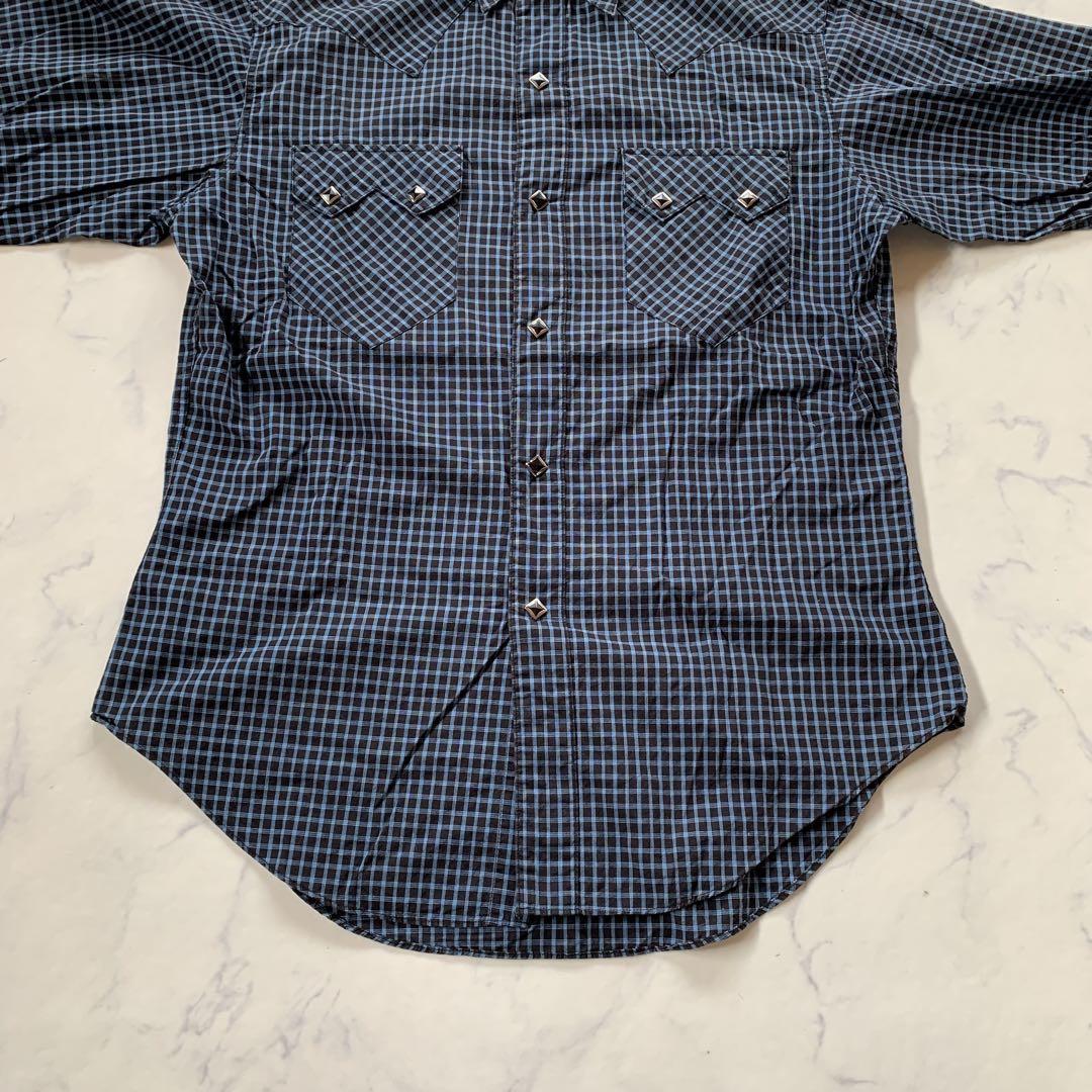old sugar cane check western shirt 東洋 レア