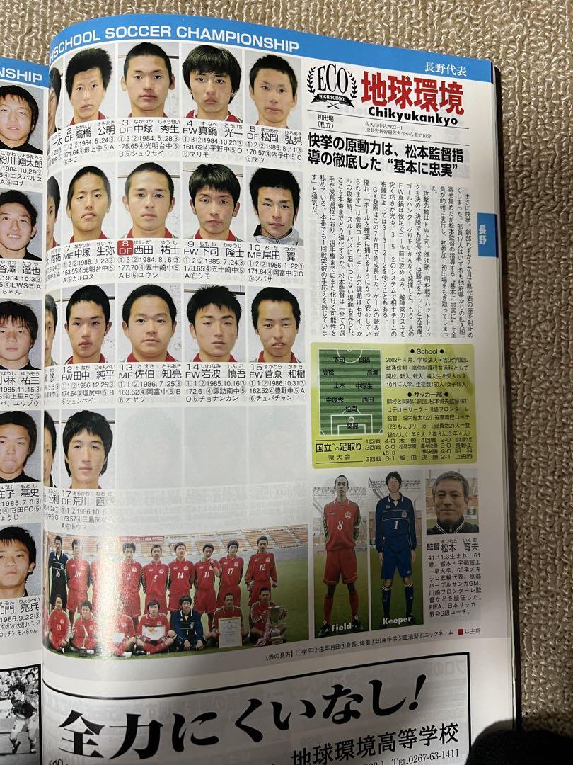 サッカー　地球環境高校　サッカー部　学園　学院　選抜　日本代表　長野