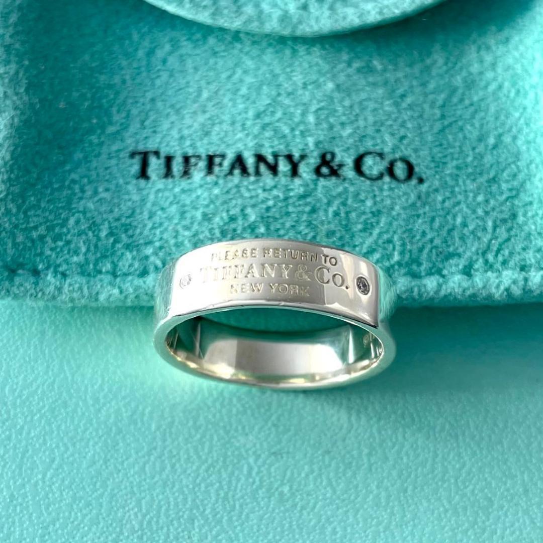 ティファニー 19.5号 リターントゥ 2P ダイヤモンド リング SY1fe