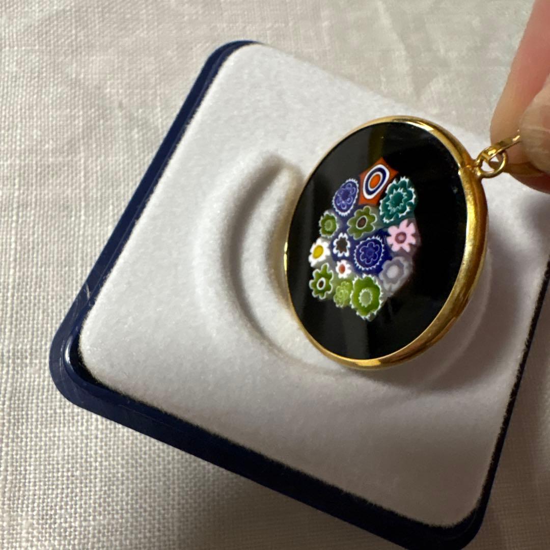 Antica Murrina Veneziana 18金フレームペンダントトップ