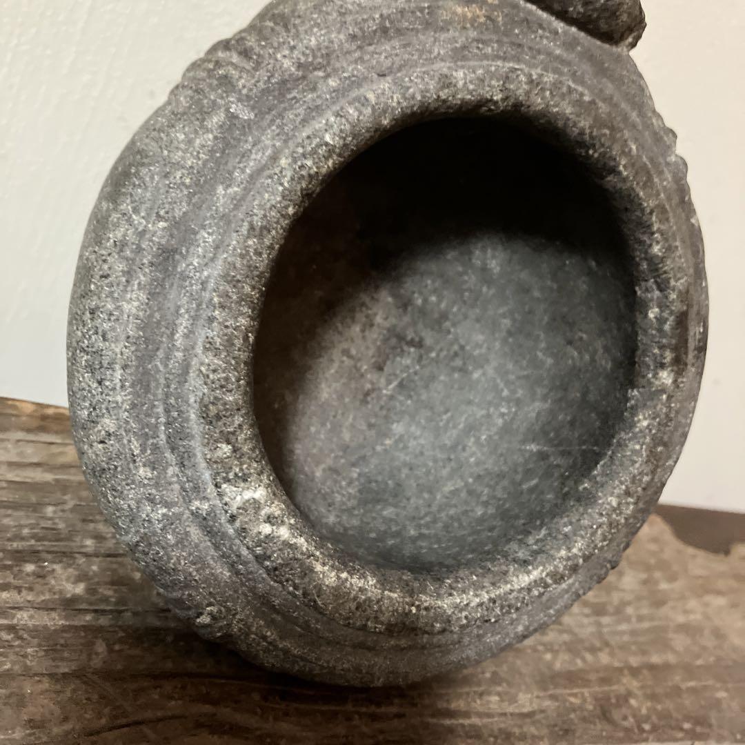 李朝　石製　香炉　祭器　朝鮮王朝　高麗　朝鮮王朝　骨董品　古民芸　古美術