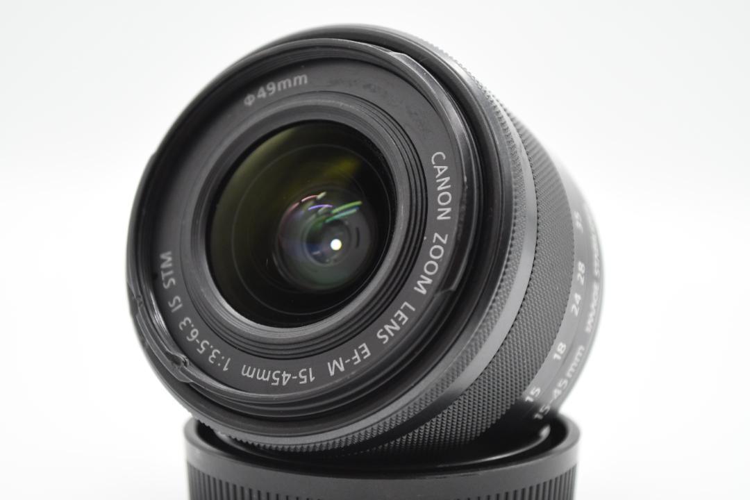 ★美品★ キヤノン EOS kiss M ブラック＋EF-M 15-45mm
