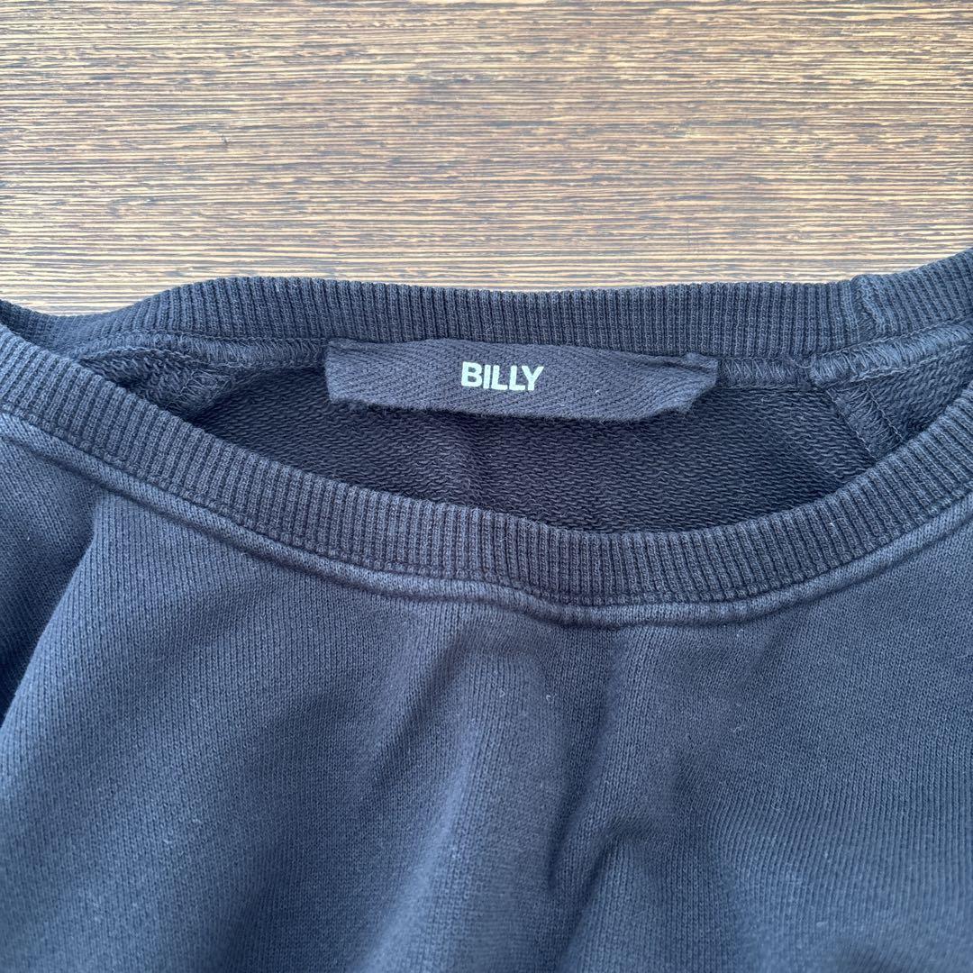 BILLY ブラック スウェット トレーナー