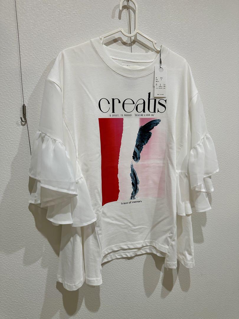 RADIATE OKIRAKU ラッフルスリーブ　Tシャツ　グラフィックTシャツ OKIRAKU×RADIATEグラフィックカットソーのご紹介 - ｜YAMADAYA STORE