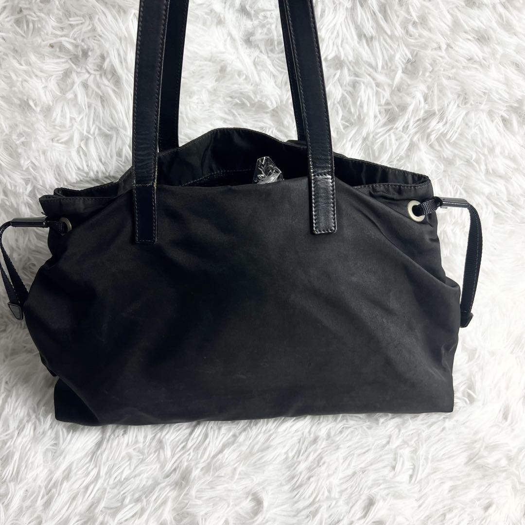 PRADA プラダ トートバッグ ポケット 三角ロゴ テスート ポコノ