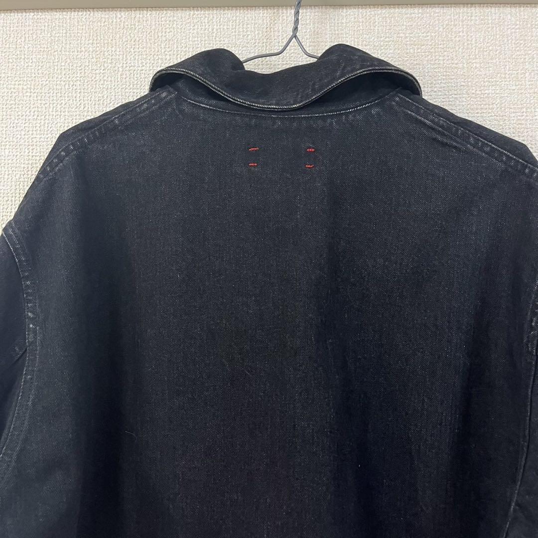 unfil アンフィル デニム ジップアップ ブルゾン ブラック