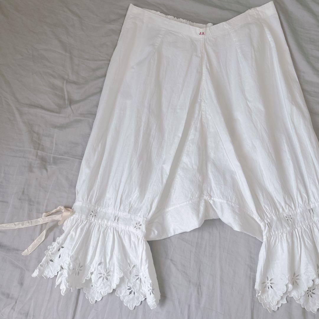 フランスアンティーク♡カットワークレース刺繍ドロワーズパンツ