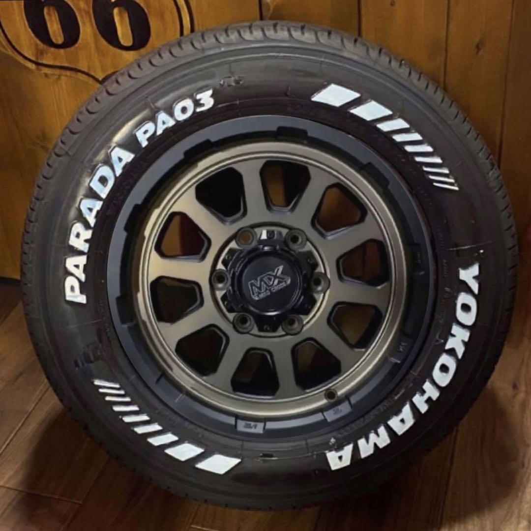 ハイエース★215/65r16c★ホワイトレター★車検対応★マットブロンズ